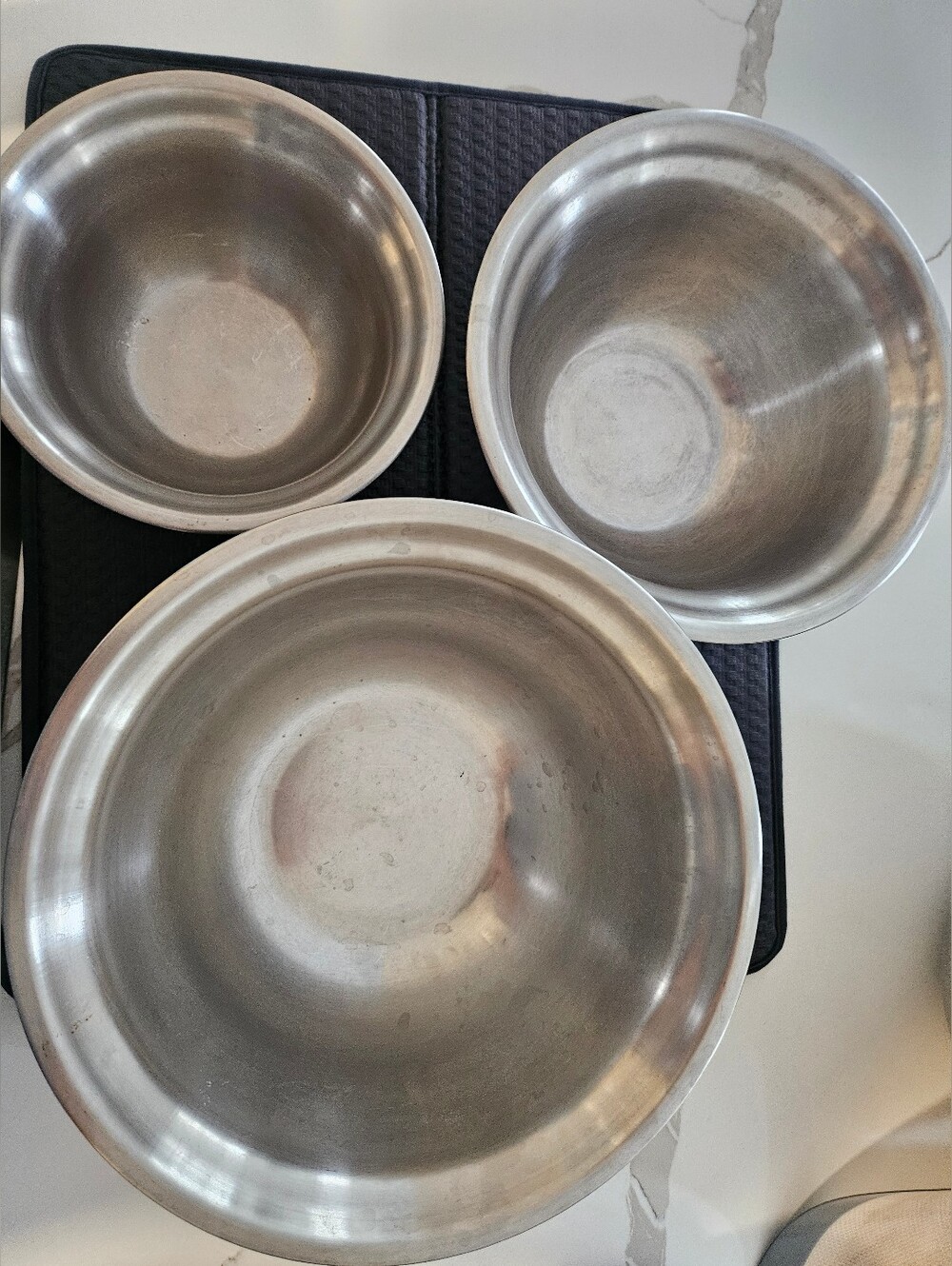 Stainless Steel Mixing Bowls Set - Silver